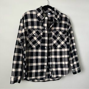 H&M Checked Shacket - US S